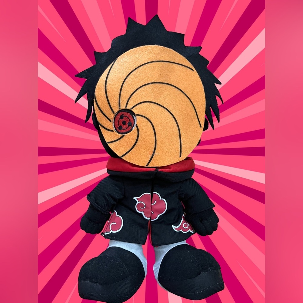 Naruto Shippuden Plush Tobi Obito Uchiha Japanese Plushy,Color: Black/Red RARE